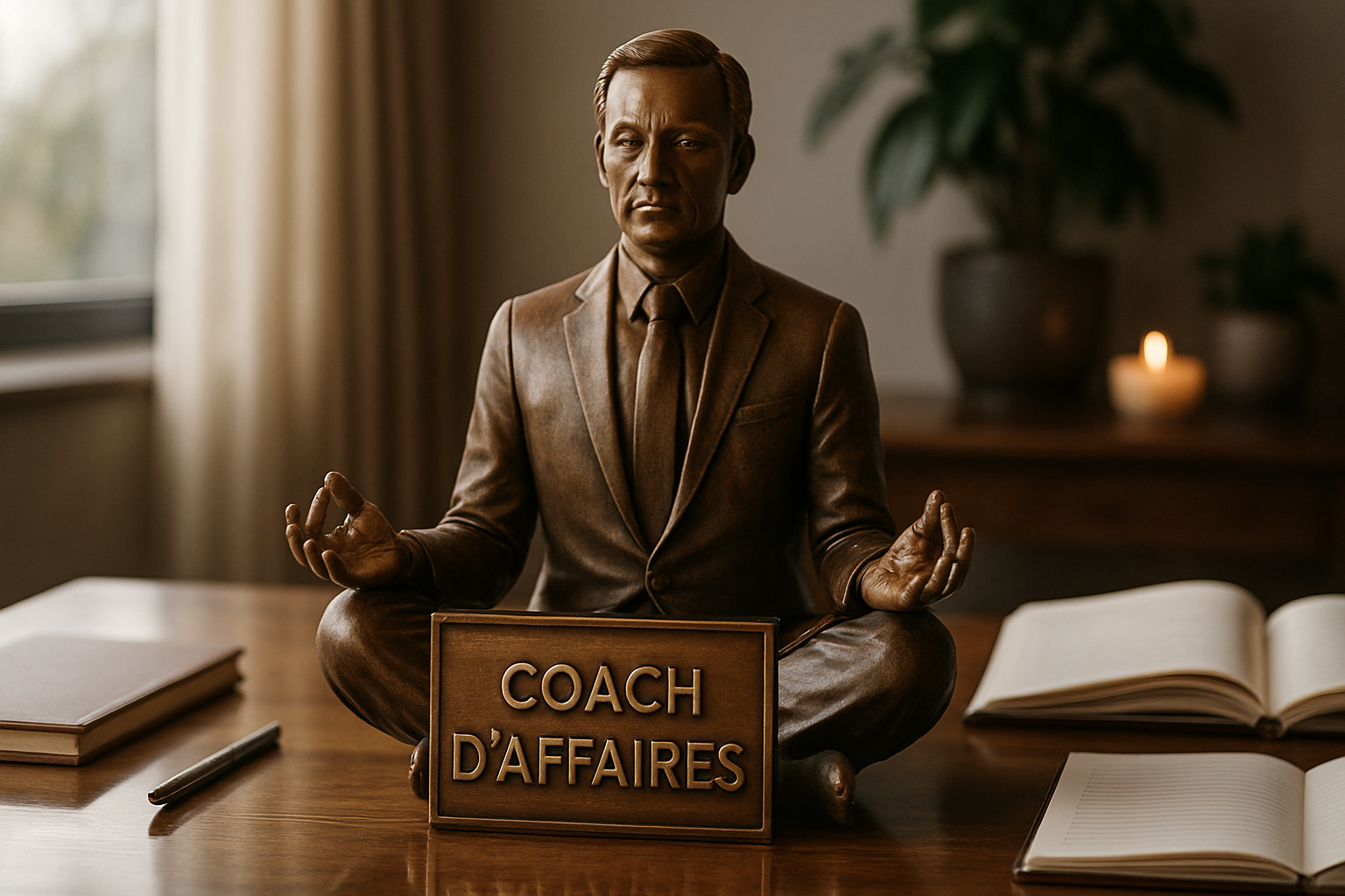 Coach d'affaires accompagnant un entrepreneur vers le succès