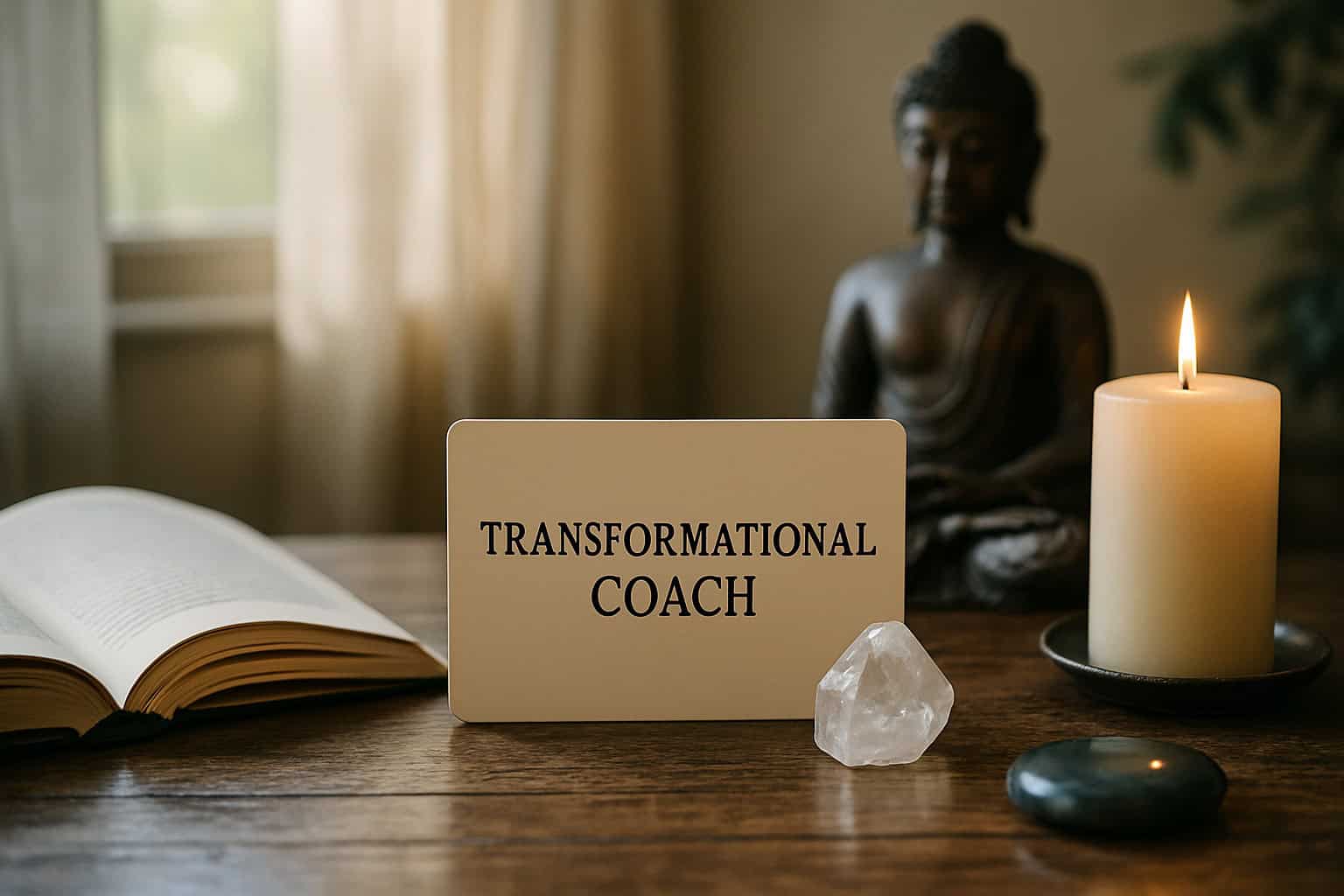 Coach transformationnel guidant un entrepreneur vers l'alignement personnel et professionnel.