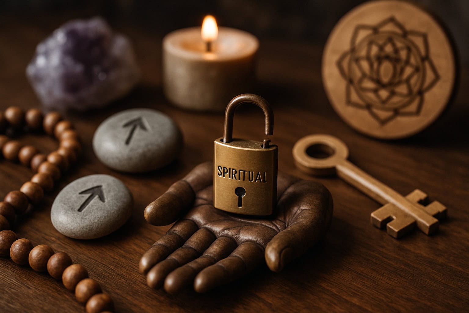 Personne méditant pour libérer des blocages spirituels