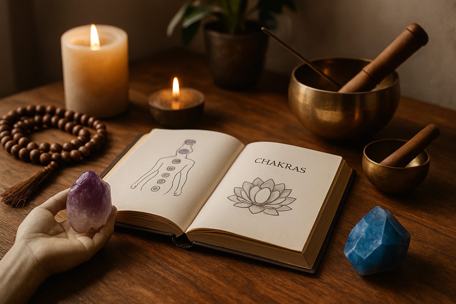 Personne méditant pour se libérer des blocages spirituels