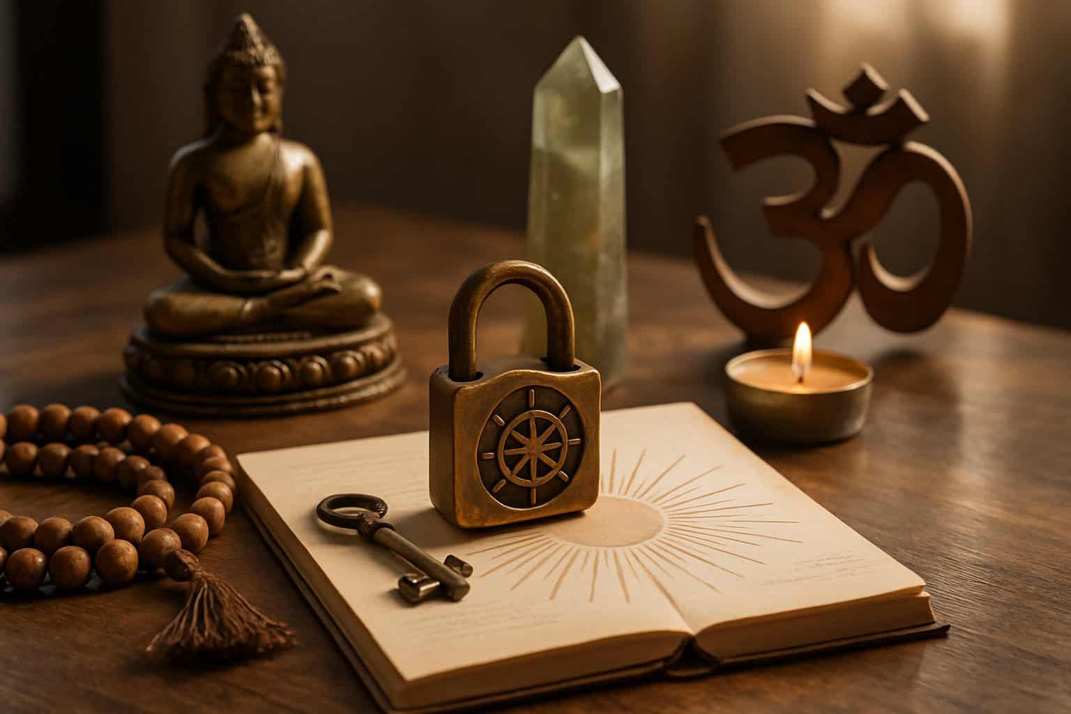 Personne méditant pour libérer des blocages spirituels
